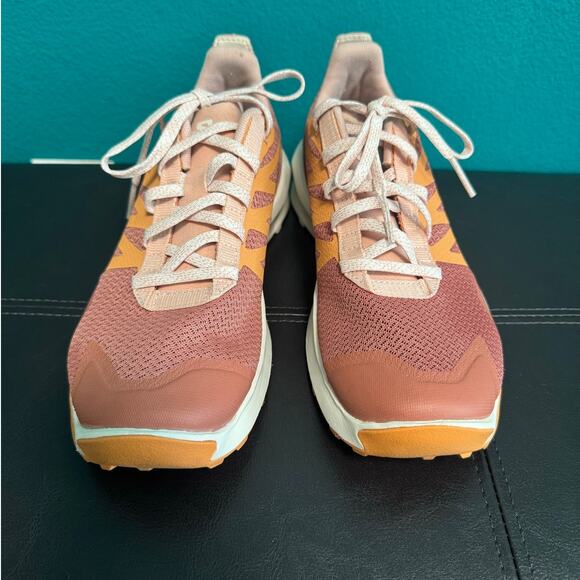 Salomon Ortholite Pink & Orange Women's Laced Hiking Sneakers Women's 7 - Picture 6 of 10